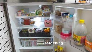 Restock and organize || fridge and pantry groceries