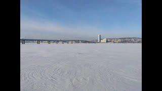 Солнечный Саратов! Широченная матушка Волга! / Городской пляж "Покровские пески".  4K/60fps.