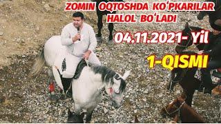 ZOMIN  OQTOSH  04.11.2021. 1- QISMI ULOQ KOʻPKARI. HORSES.