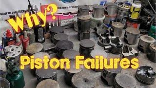 OUCH! what happened and why? 2 stroke Piston Failures