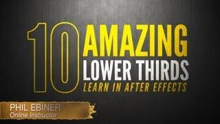 10 Fun Lower Thirds Tutorials - After Effects Online Course