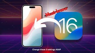 TOP iOS 16 Features and Tricks!! Change these 3 settings!!