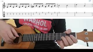 Somewhere Over The Rainbow - Easy Beginner Ukulele Tabs With Playthrough Tutorial Lesson