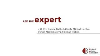 Living with Aphasia with Gabrielle Giffords, Cris Gomes, Michael Hayden, Coleman Watson