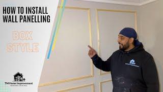 How to install easy wall panelling