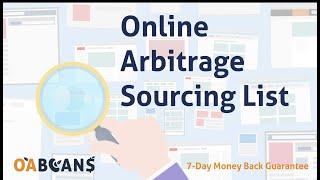 Online Arbitrage Sourcing List with 7 Days Money-Back Guarantee