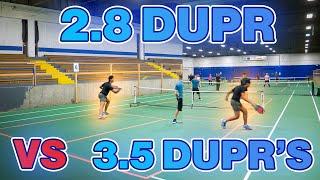 Can I beat 3.5 DUPRs in Pickleball Doubles?