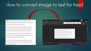 To convert image /photo to text using google chrome without software.