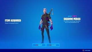 How To Get Shadow Midas Skin NOW FREE In Fortnite! (Unlock Shadow Midas Skin)