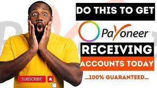 Do This If You Can’t See Your RECEIVING Accounts in PAYONEER| Verify Your PAYONEER Account