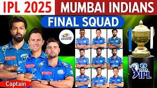 IPL 2025 - Mumbai Indians Final Squad (So Far) | MI Team 2025 Players List | MI 2025 Squad