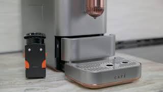 Easy to Clean | Café AFFETTO Automatic Espresso Machine in Steel Silver