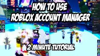 ROBLOX ACCOUNT MANAGER QUICK TUTORIAL (PLAY ON MULTIPLE ROBLOX ACCOUNTS)