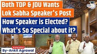 Who Will Get Lok Sabha Speaker Post? Big Question After Modi 3.0 takes Oath | Polity | UPSC