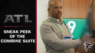 NFL Combine behind the scenes tour with GM Terry Fontenot | Atlanta Falcons | NFL