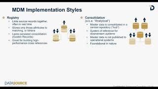 MDM for Data Warehousing