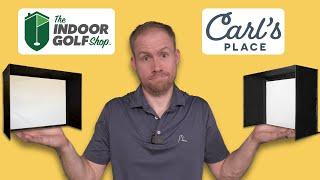 Golf Simulator Enclosures: Carl's Place C-Series vs Indoor Golf Shop SIG