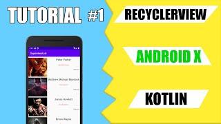 Tutorial RECYCLERVIEW en ANDROIDX  con KOTLIN en español #1- Curso Android en Kotlin 2020