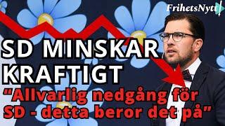 SD minskar kraftigt - "Är oerhört allvarligt för partiet" - Detta är anledningen till missnöjet