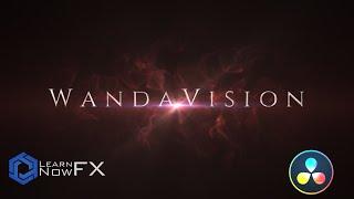 How to make a Cinematic WandaVision Style Trailer Title In Davinci Resolve/Fusion | Free Version