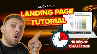 How to Make a Landing Page for Affiliate Marketing: 10 MINUTE CHALLENGE!