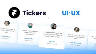 EASILY Create Awesome Animated Tickers in Framer