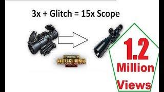 How to convert 3x Scope into 15x Scope (Trick) : PUBG MOBILE