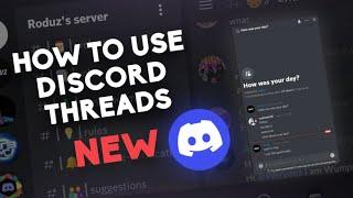 New Discord Threads Update! How to use Discord Threads | New Discord Thread Features #roduz