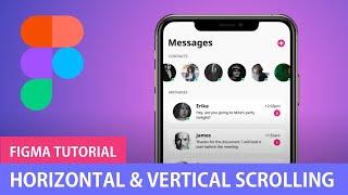 Horizontal & Vertical Scrolling | Figma Tutorial