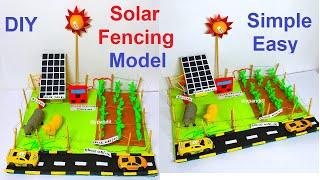 solar fencing for agriculture model making - simple and easy - diy | DIY pandit