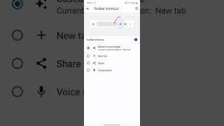 How to add toolbar shortcut in Google chrome in android