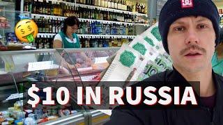 10 Dollars in Russia. What you can get for 1000 Russian Rubles. Russia vlog - budget travel