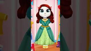 my talking angela 2  status video  My angela 2 as Disney princesses | #short #mytalkingangela2