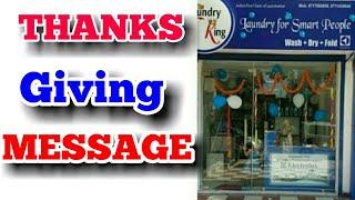 THANK YOU FOR SUPPORT FROM THE LAUNDRY KING DELHI. laundry business plan, (Hindi)