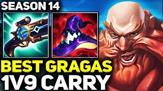 RANK 1 BEST GRAGAS IN THE WORLD 1V9 CARRY GAMEPLAY! | League of Legends