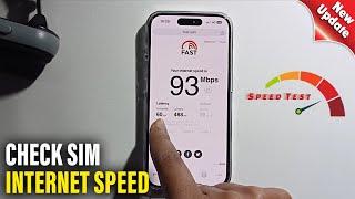 How to check sim Internet Speed Test (Android & iOS)