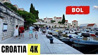 BRAC ISLAND, CROATIA  [4K] BOL — Walking Tour 2023