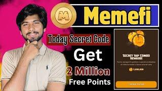 Memefi Secret Tap Combo Reward | MEMEFI Today SECRET COMBO Code, Claim 2 Million Free Points Memefi