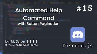 #15 Automatic Help Command with Button Pagination Discord.js