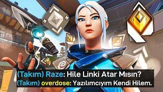 RADIANT olarak GÜMÜŞ elo'da HİLEYİM diye TROLLEDİM! | Valorant