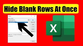 How To Hide Multiple Blank or Empty Rows In Excel