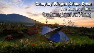 Camping Ground Baru di Batu View Gunung Arjuno dan Welirang | ASMR Hujan|Kebun Desa Tulungrejo