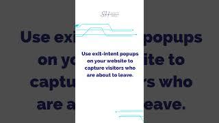 Implement Exit Intent Popups