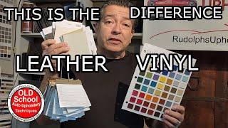 Learn the difference between leather and vinyl