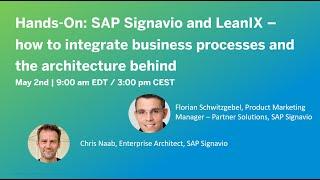 SAP Signavio and LeanIX – how to integrate business processes and the architecture behind