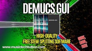 FREE Stem Splitting Software that's as good as Spectralayers and RipX! Demucs GUI