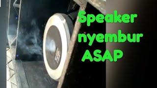 speaker terbakar || seperti knalpot motor || acara balap sound pantai cangkring jogja