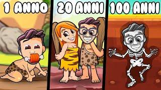 LA MIA VITA NELLA PREISTORIA DA 0 A 100 ANNI! - Il Gioco della Vita 2