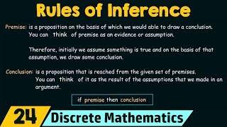 Rules of Inference - Basic Terminology