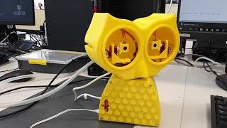 Robotic Owl moving head using sine function